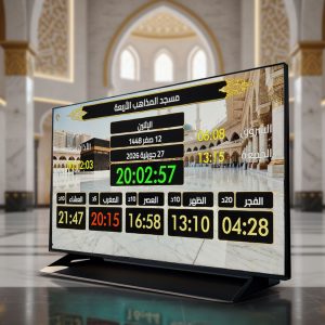 12 جهاز مواقيت الصلاة الركيزة للمساجد الأصلي