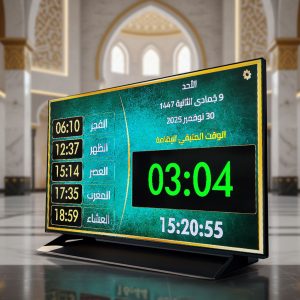 50 جهاز مواقيت الصلاة الركيزة للمساجد الأصلي